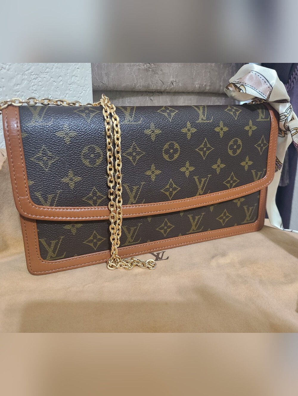 ✨Vintage Louis Vuitton Dame  Monogram Clutch Pochette- GM  ✨